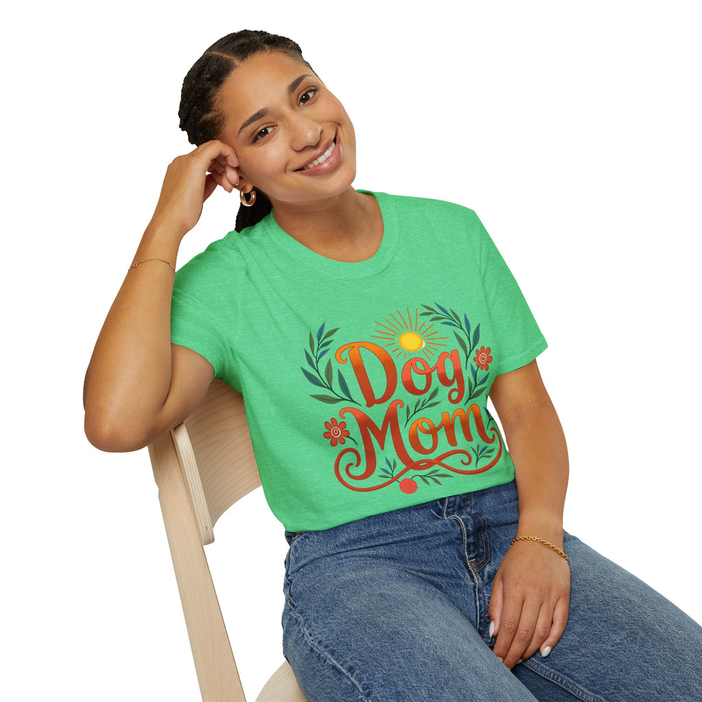 Dog Mom T-Shirt with Summer Vibe