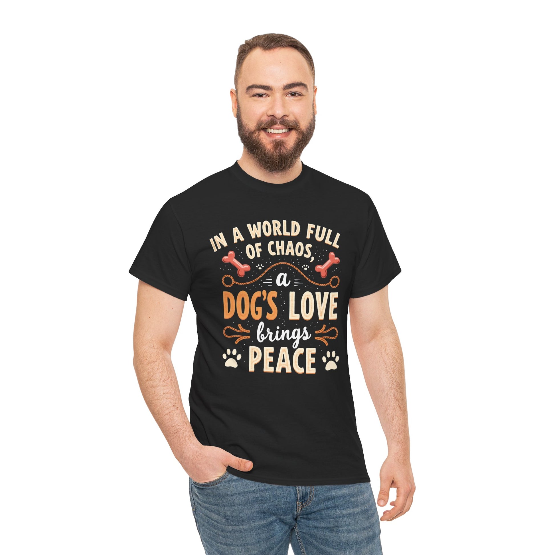 Unisex Tee - Dog's Love Brings Peace to the World
