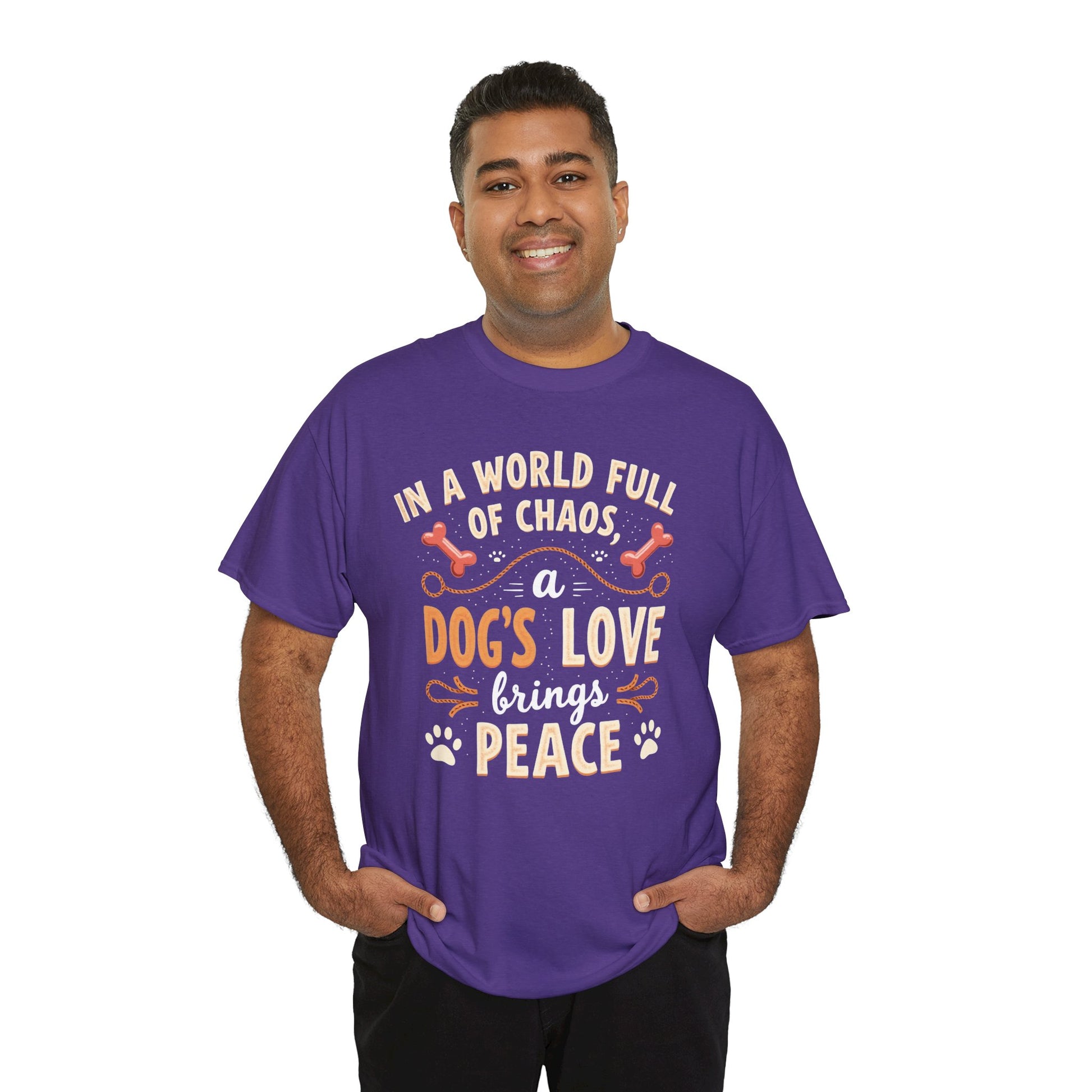 Unisex Tee - Dog's Love Brings Peace to the World