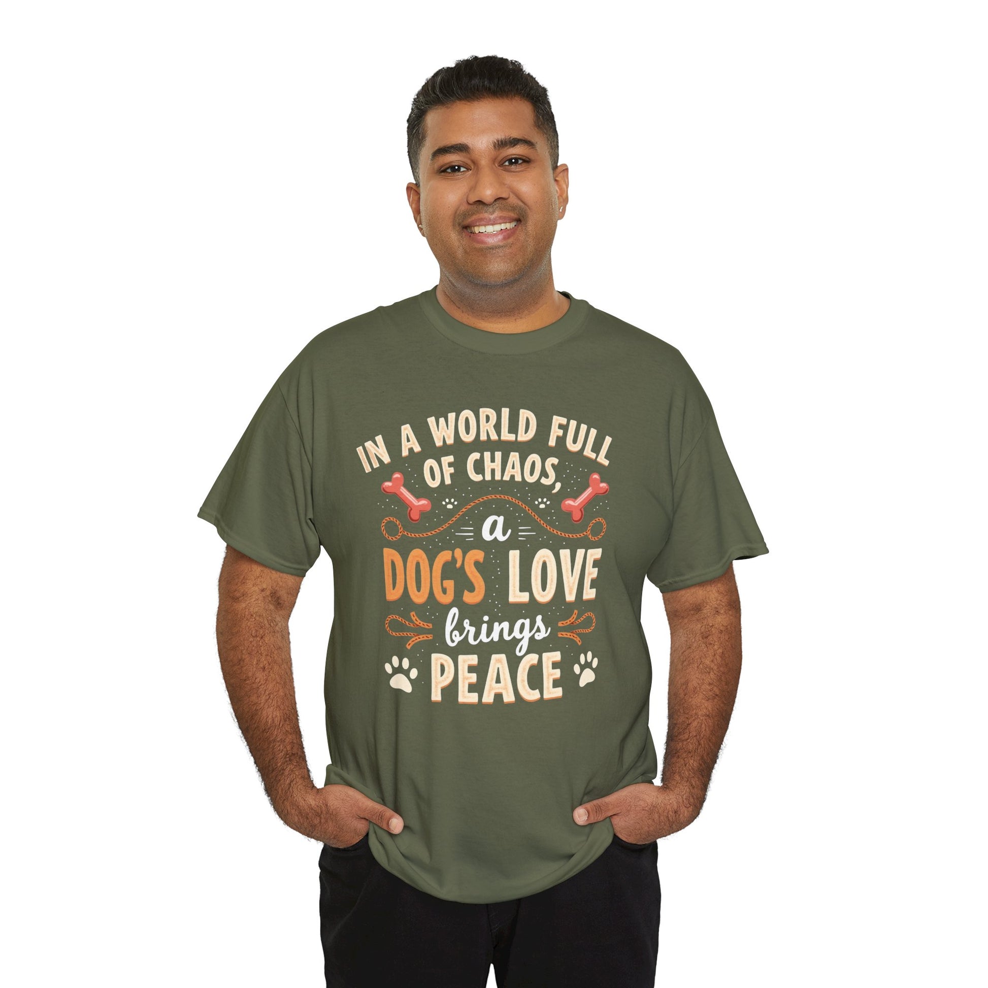 Unisex Tee - Dog's Love Brings Peace to the World