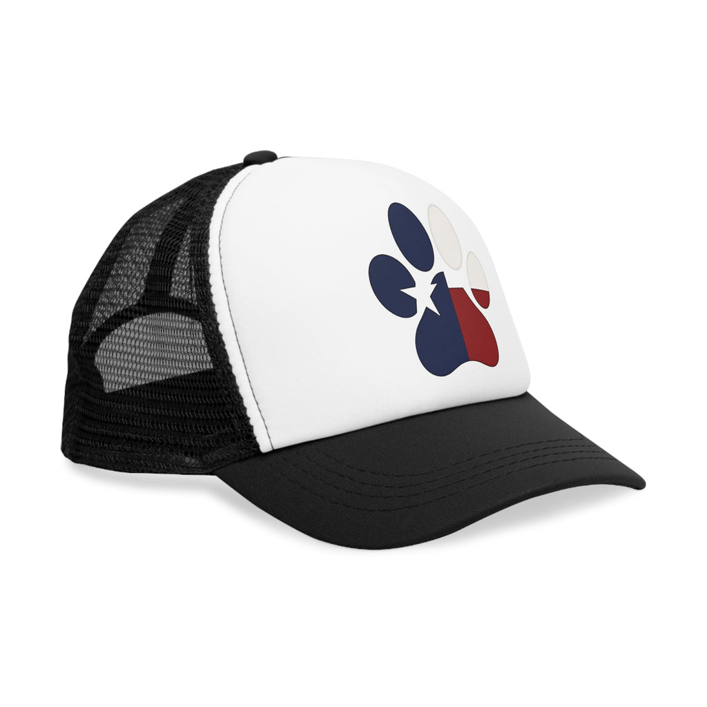 Texas Pride Mesh Cap with Paw Print Design