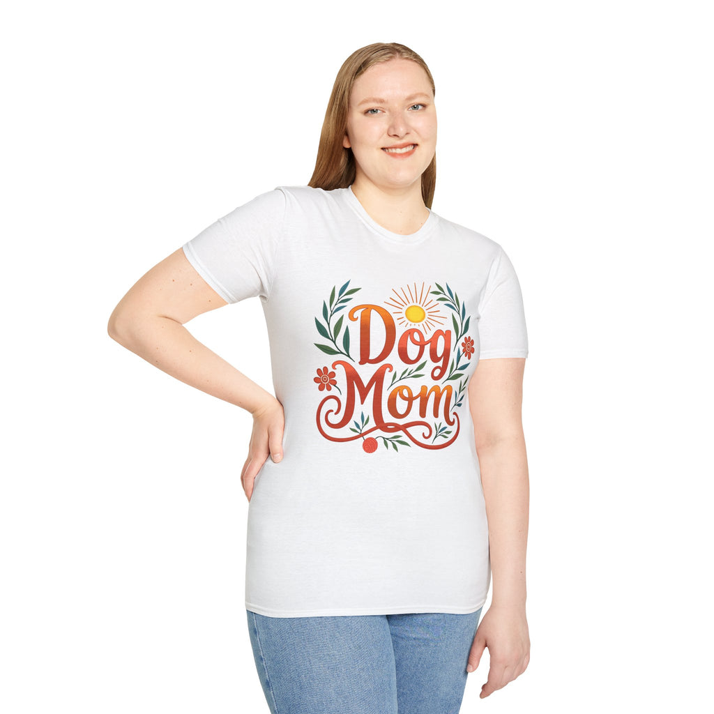 Dog Mom T-Shirt with Summer Vibe