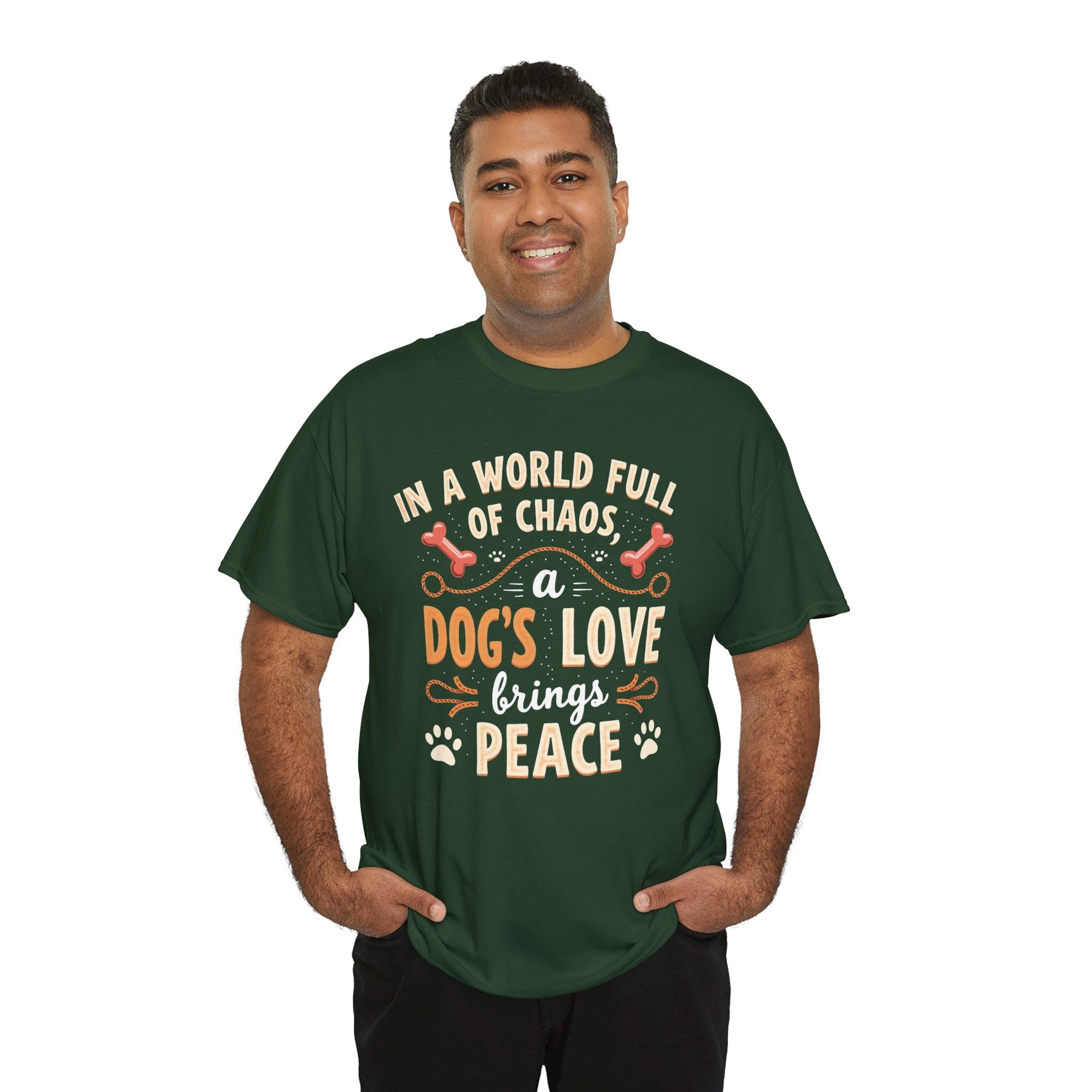 Unisex Tee - Dog's Love Brings Peace to the World