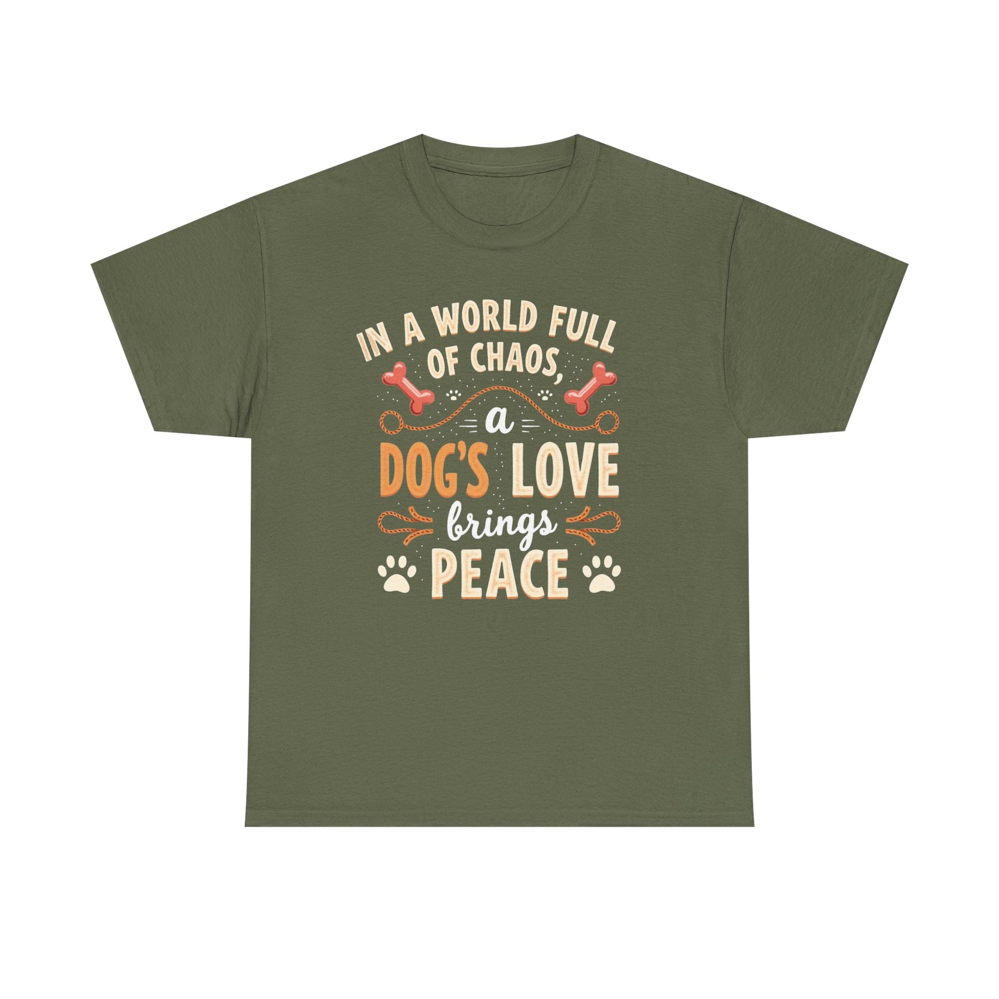 Unisex Tee - Dog's Love Brings Peace to the World