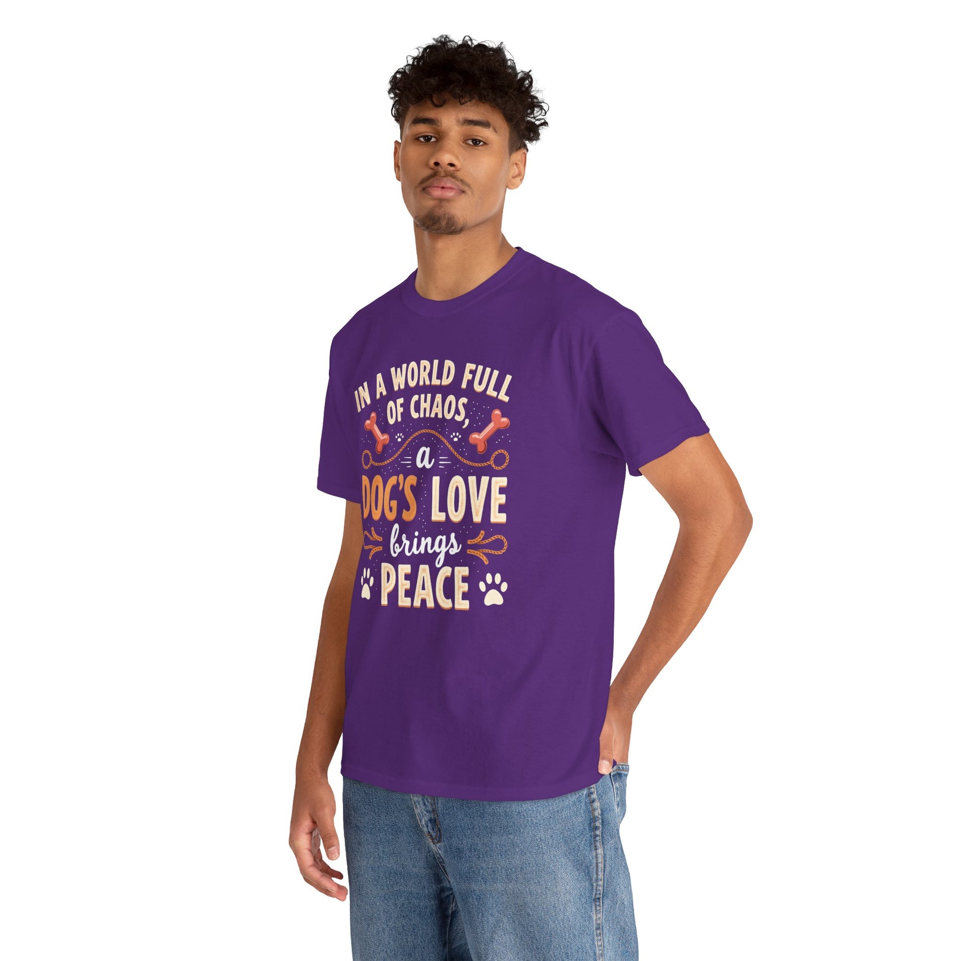 Unisex Tee - Dog's Love Brings Peace to the World