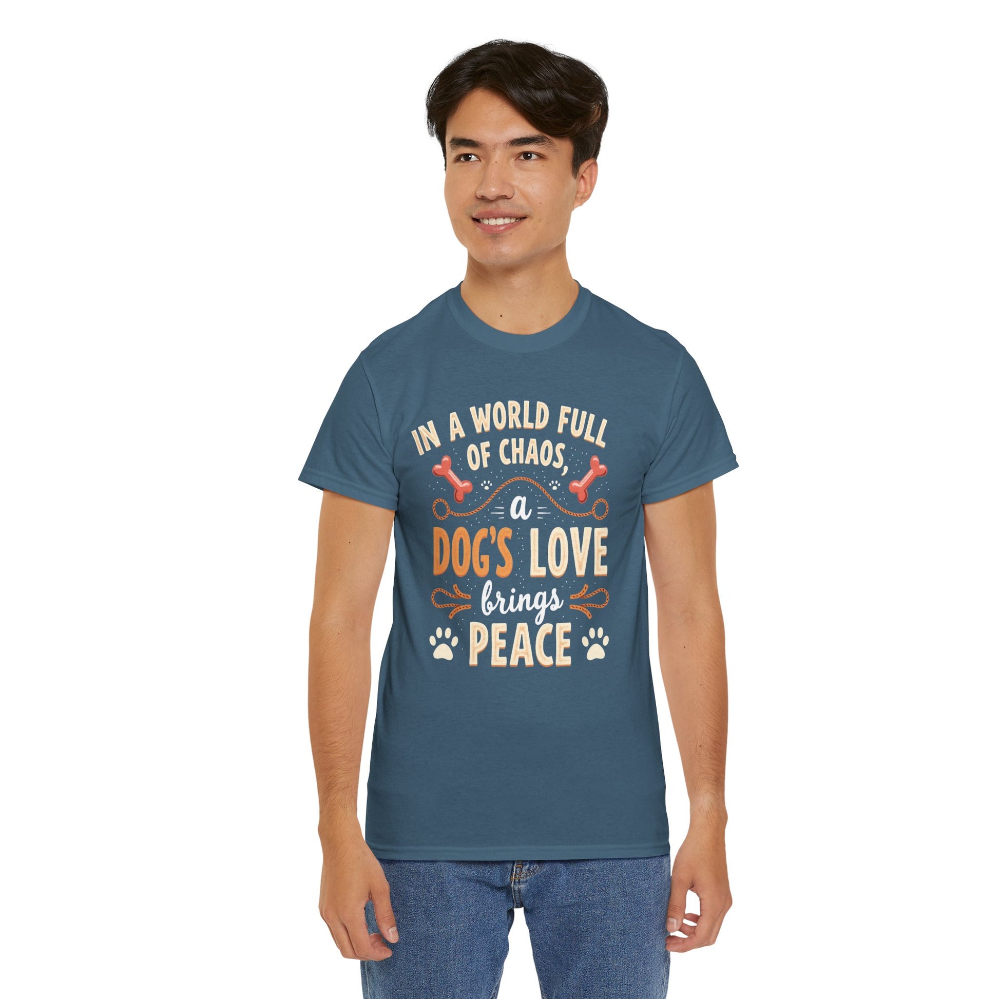 Unisex Tee - Dog's Love Brings Peace to the World