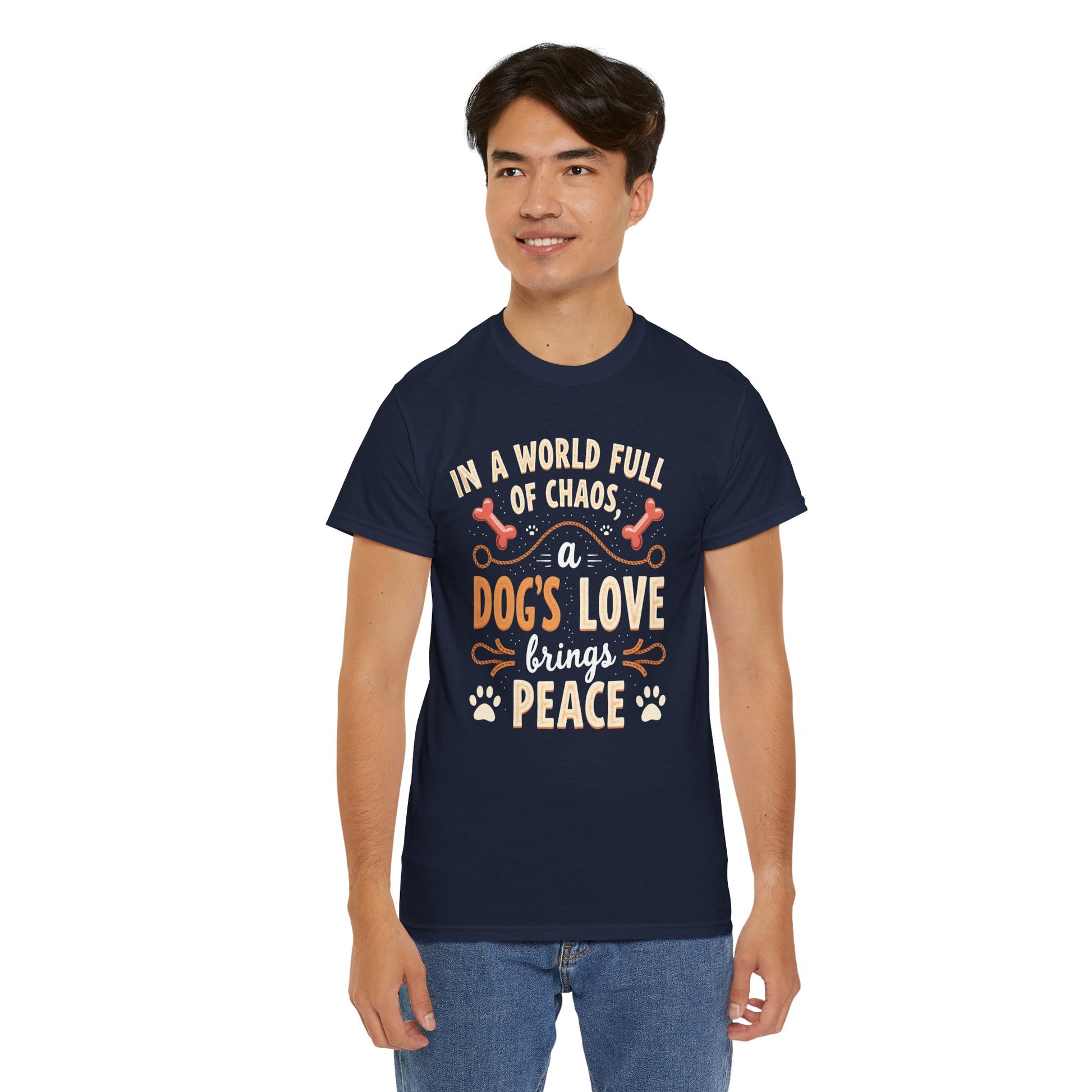 Unisex Tee - Dog's Love Brings Peace to the World
