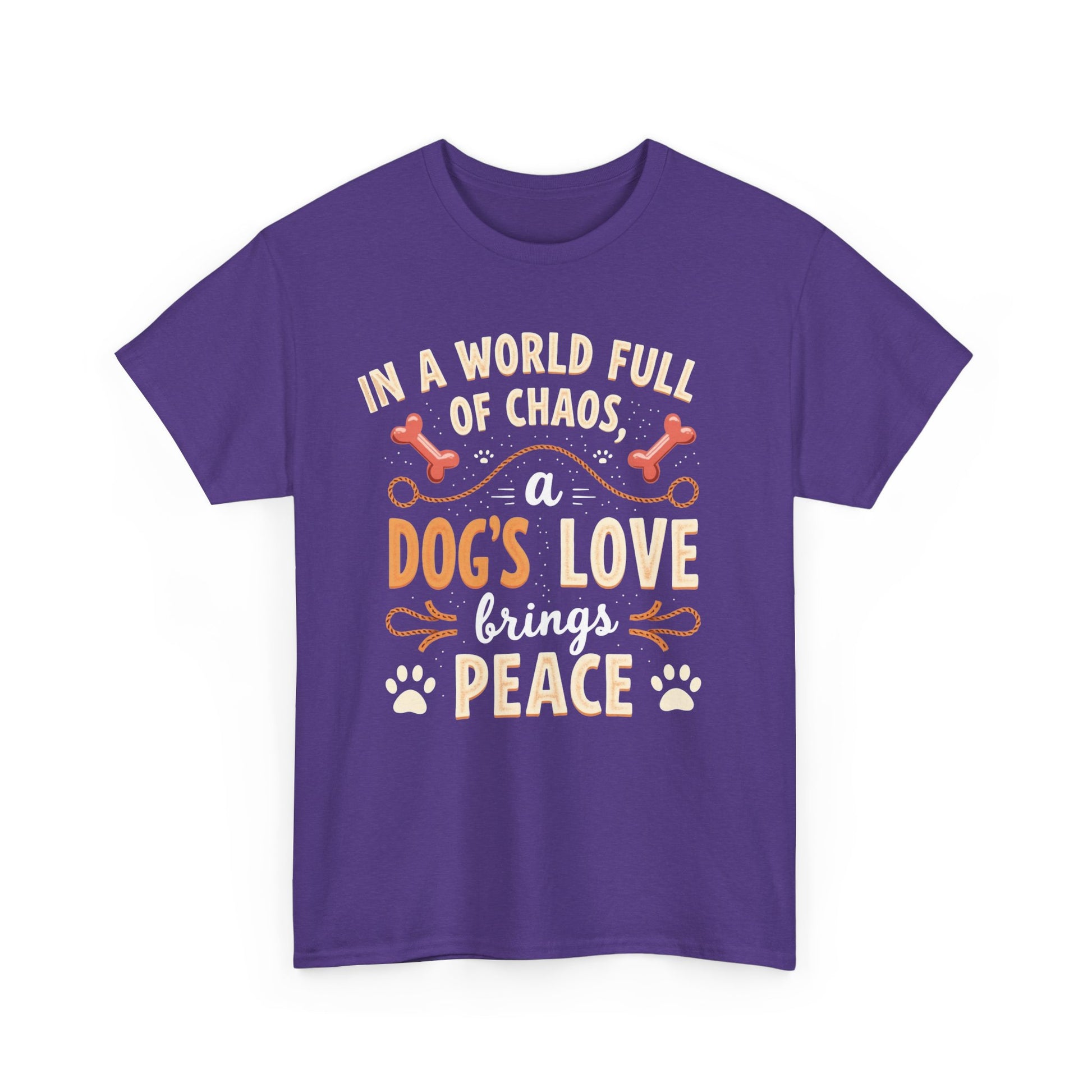 Unisex Tee - Dog's Love Brings Peace to the World