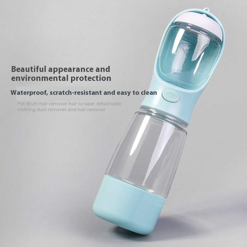 "3-IN-1 Portable Dog Walking Cup with Water, Poop Bag and Food Compartments for Cats and Dogs