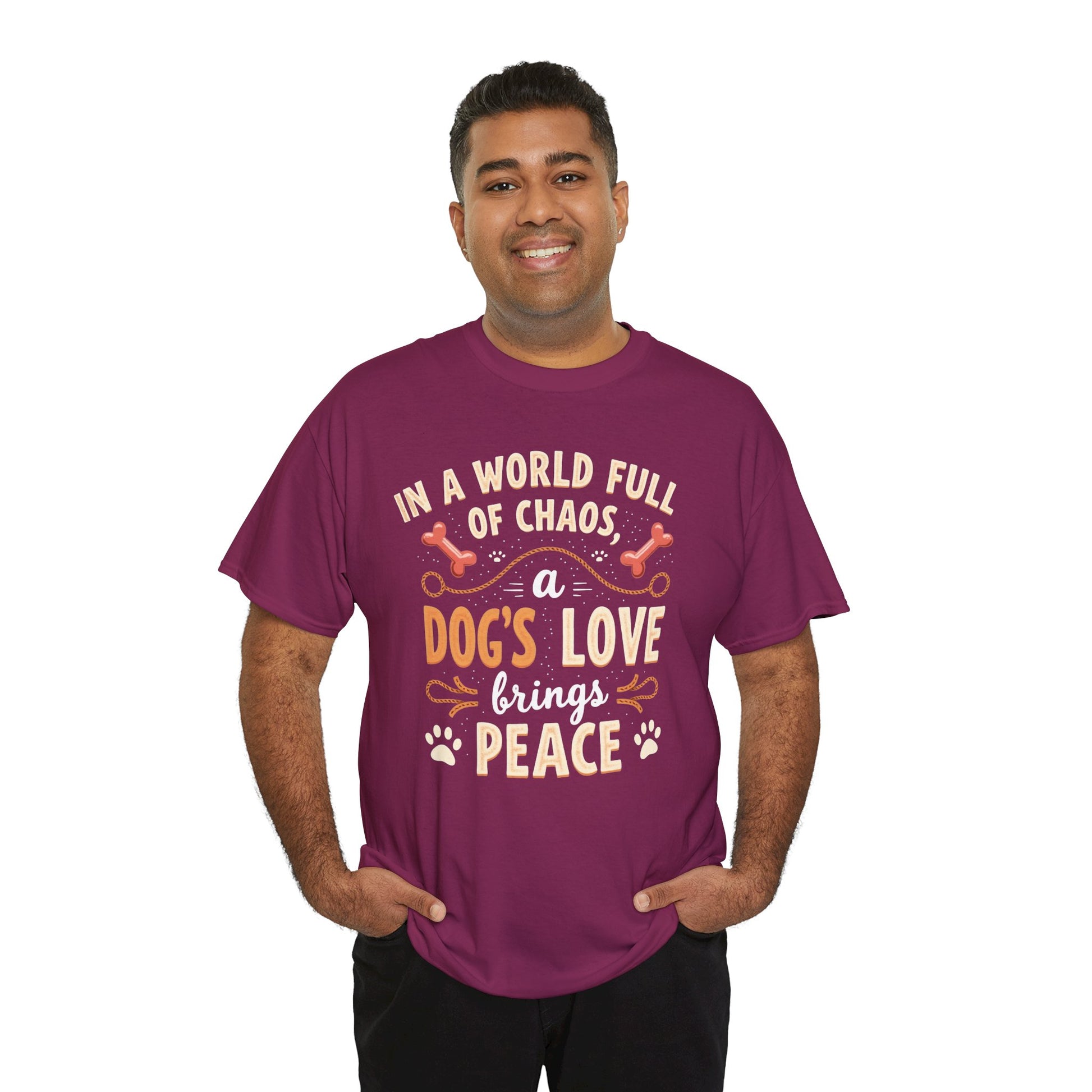 Unisex Tee - Dog's Love Brings Peace to the World
