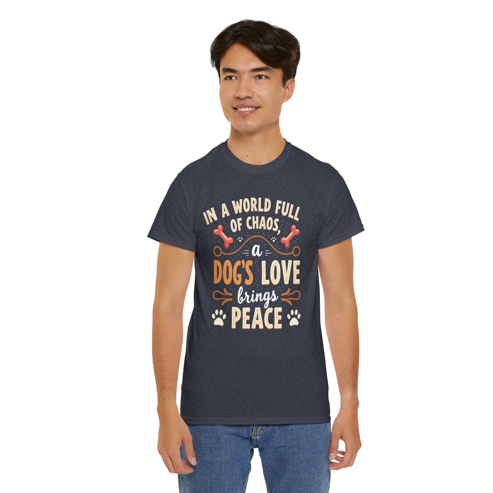 Unisex Tee - Dog's Love Brings Peace to the World