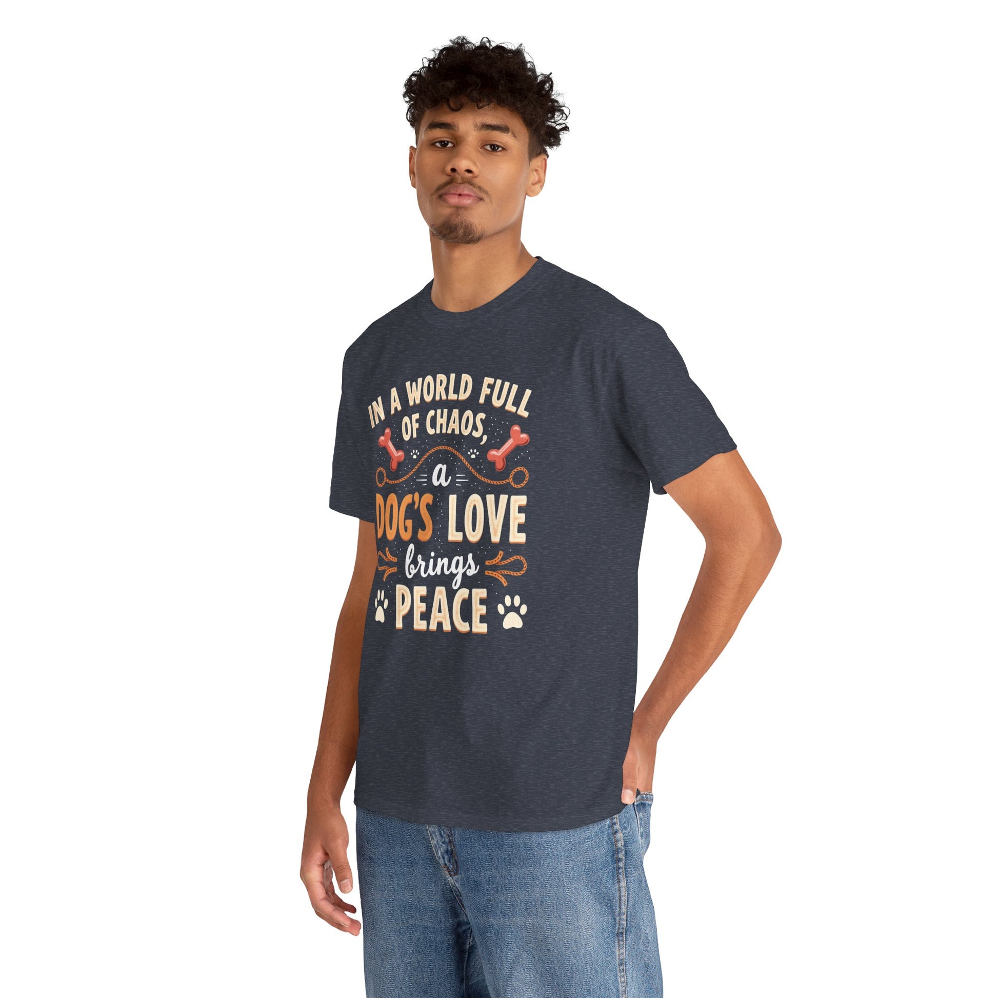Unisex Tee - Dog's Love Brings Peace to the World