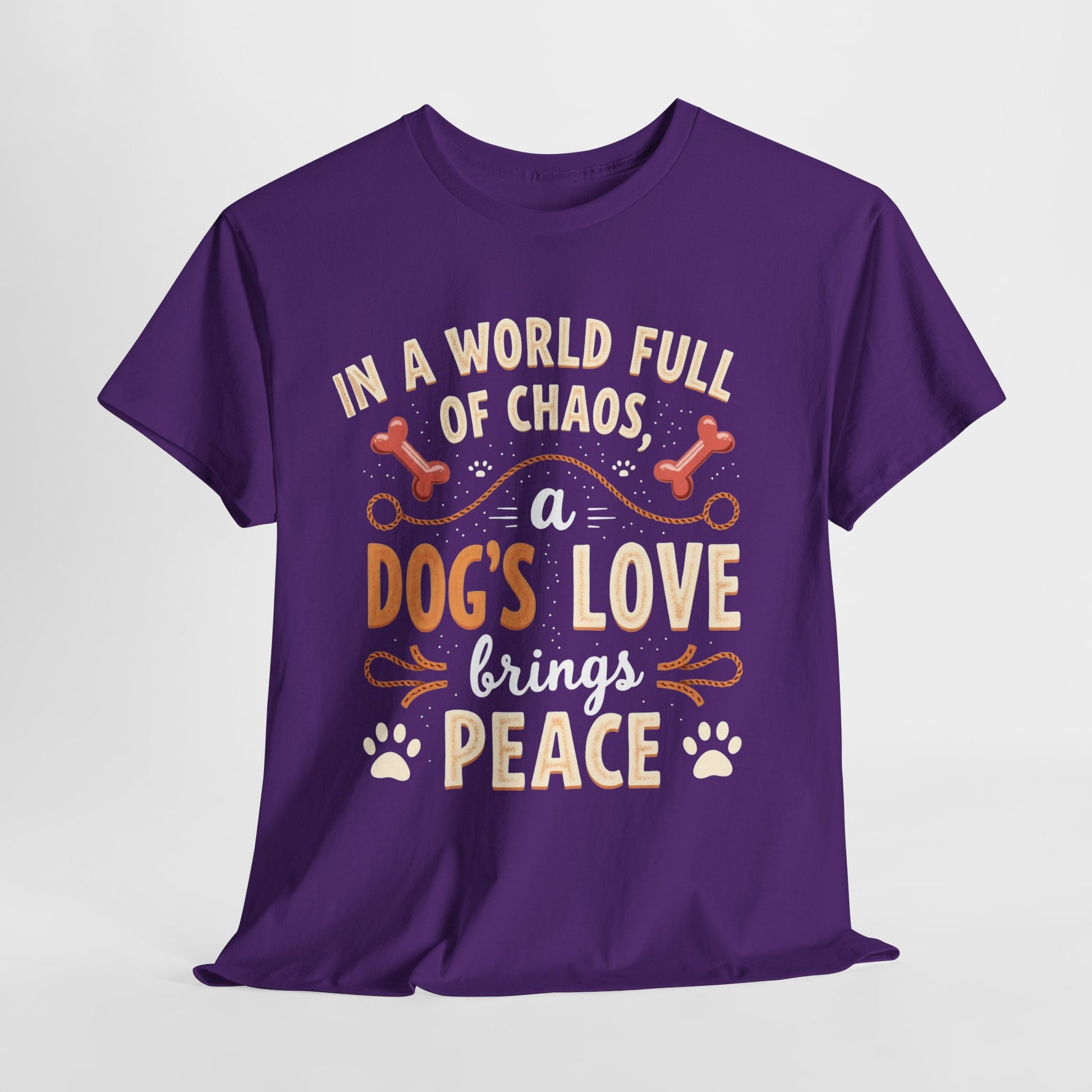 Unisex Tee - Dog's Love Brings Peace to the World