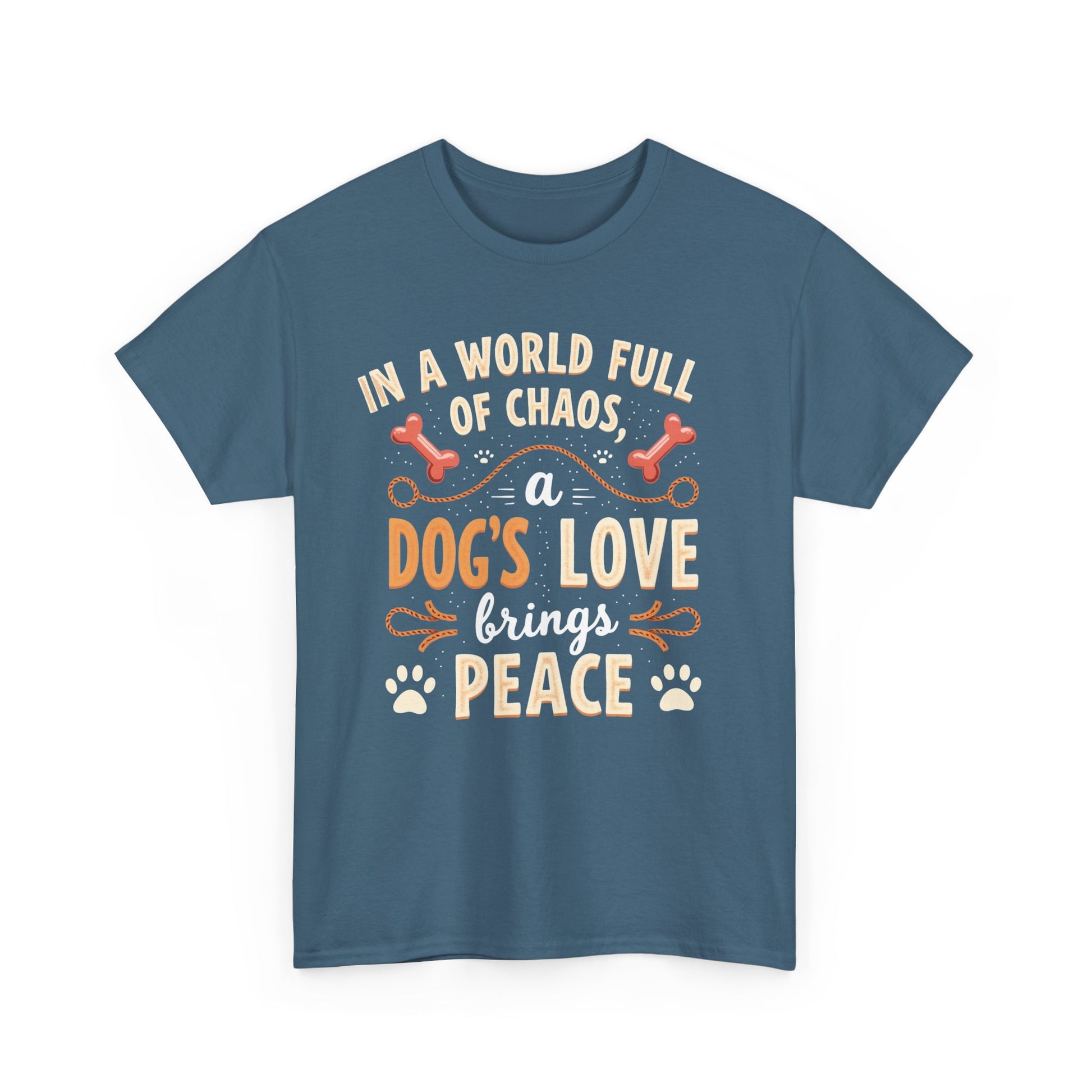 Unisex Tee - Dog's Love Brings Peace to the World