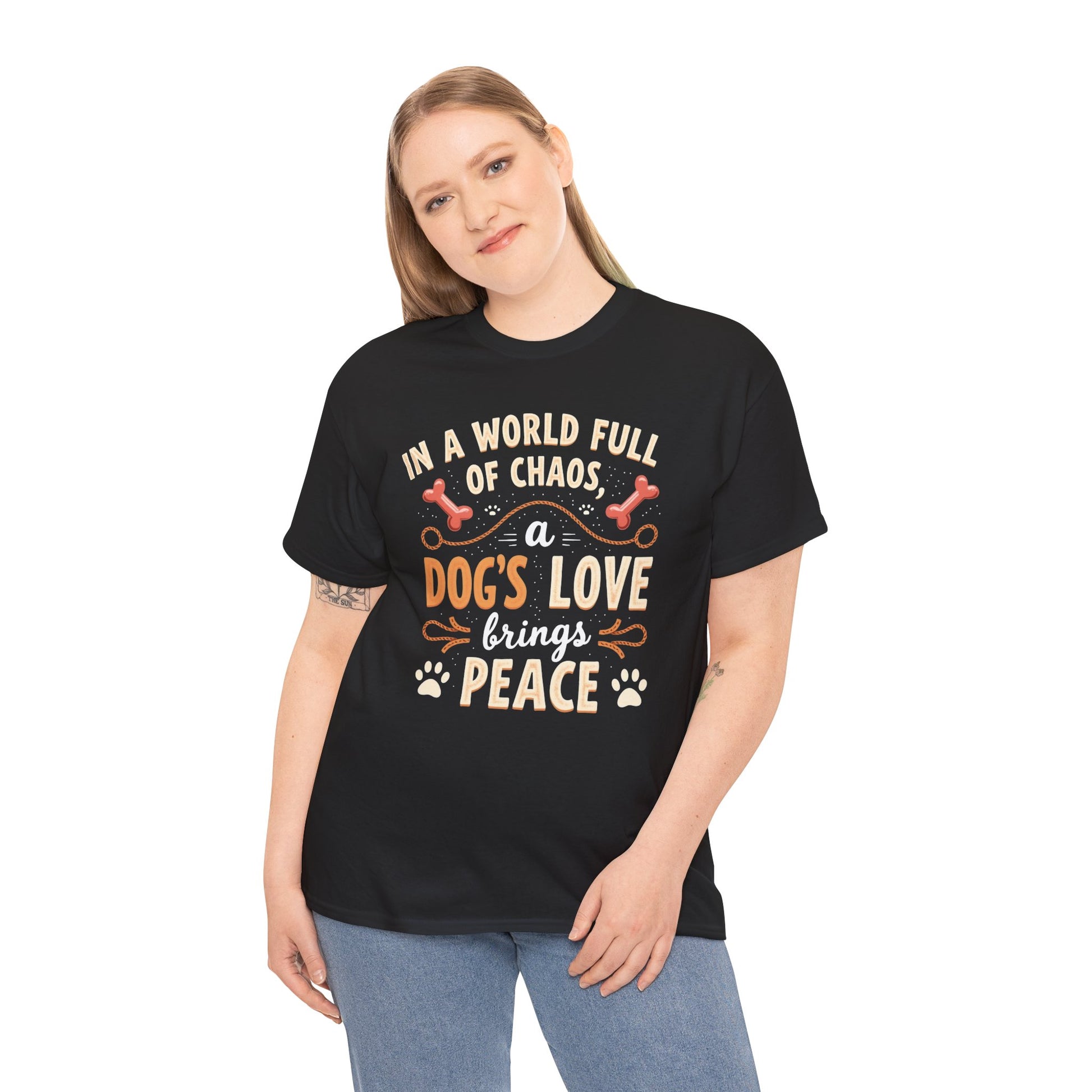 Unisex Tee - Dog's Love Brings Peace to the World
