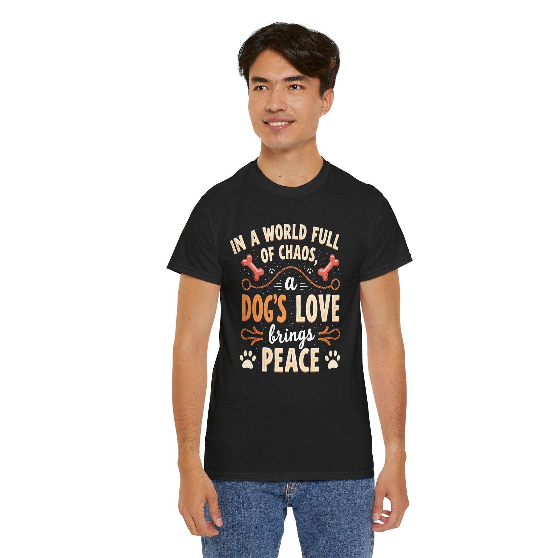 Unisex Tee - Dog's Love Brings Peace to the World