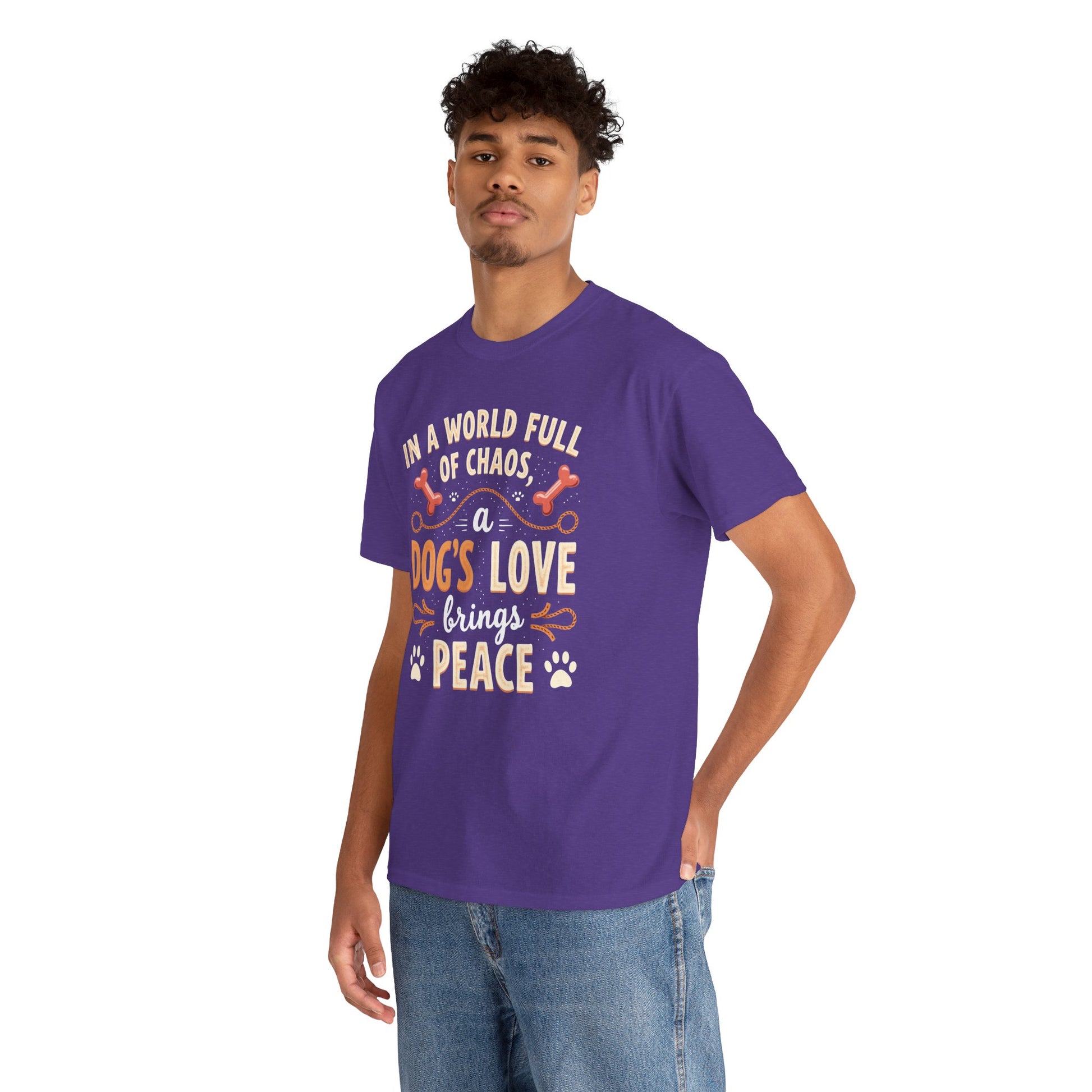 Unisex Tee - Dog's Love Brings Peace to the World