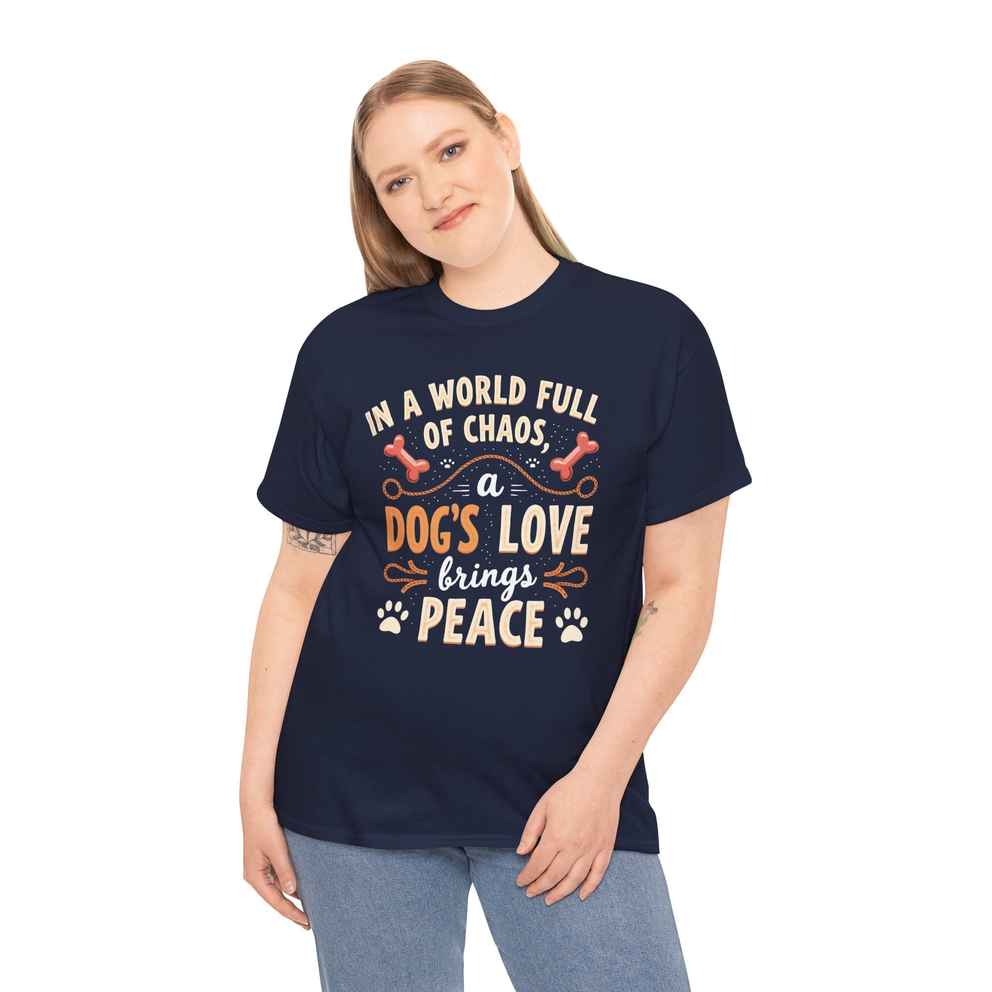Unisex Tee - Dog's Love Brings Peace to the World