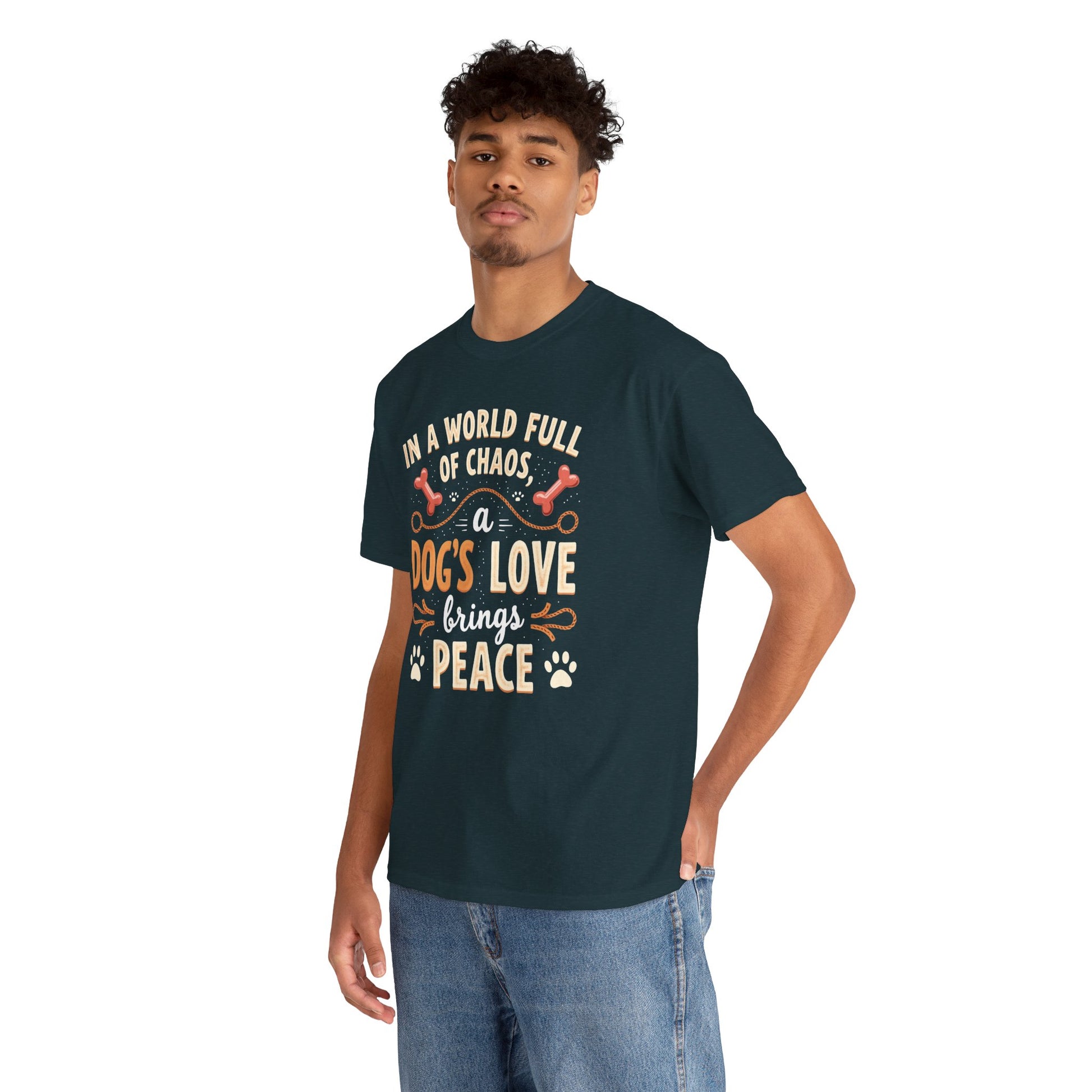 Unisex Tee - Dog's Love Brings Peace to the World