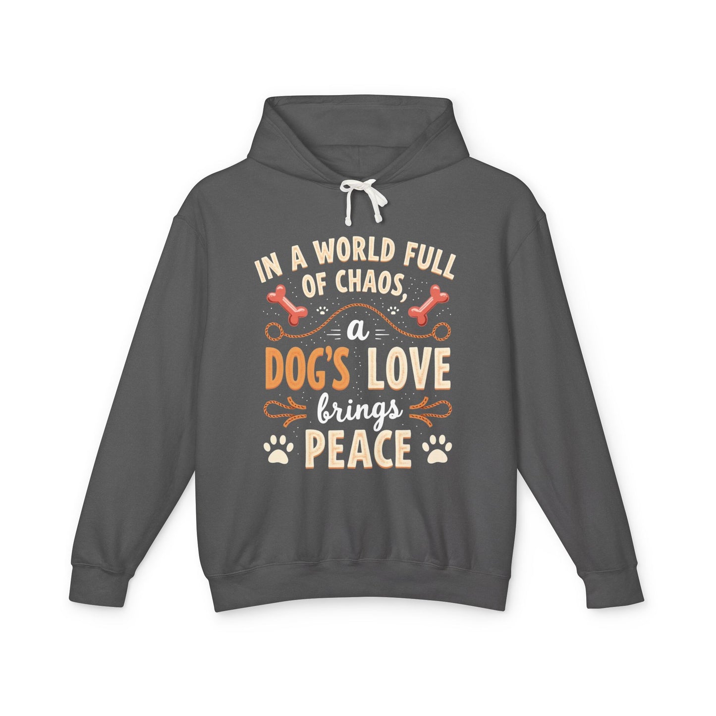 Dog's Love Lightweight Hoodie - Bring Peace to the World