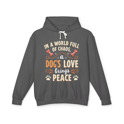 Dog's Love Lightweight Hoodie - Bring Peace to the World