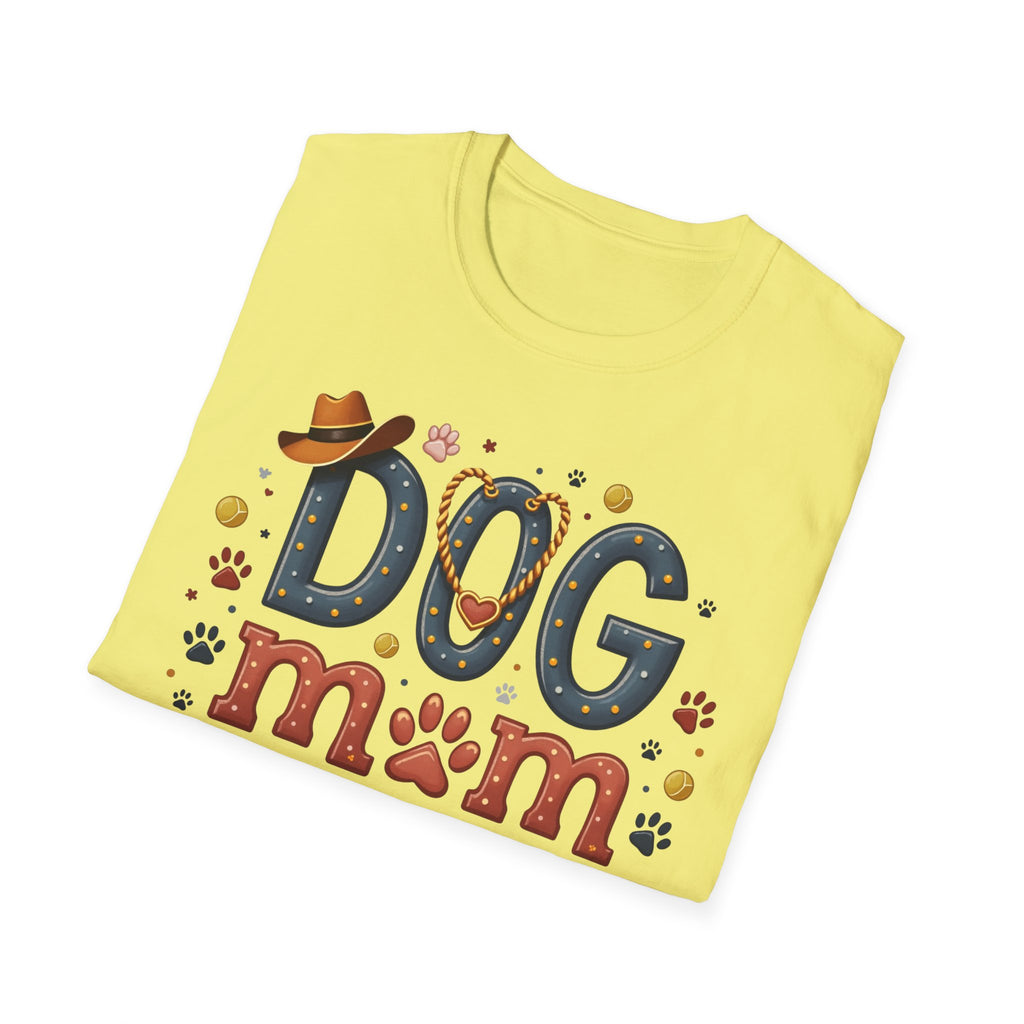 Texas Dog Mom T-Shirt with Texas Map Design