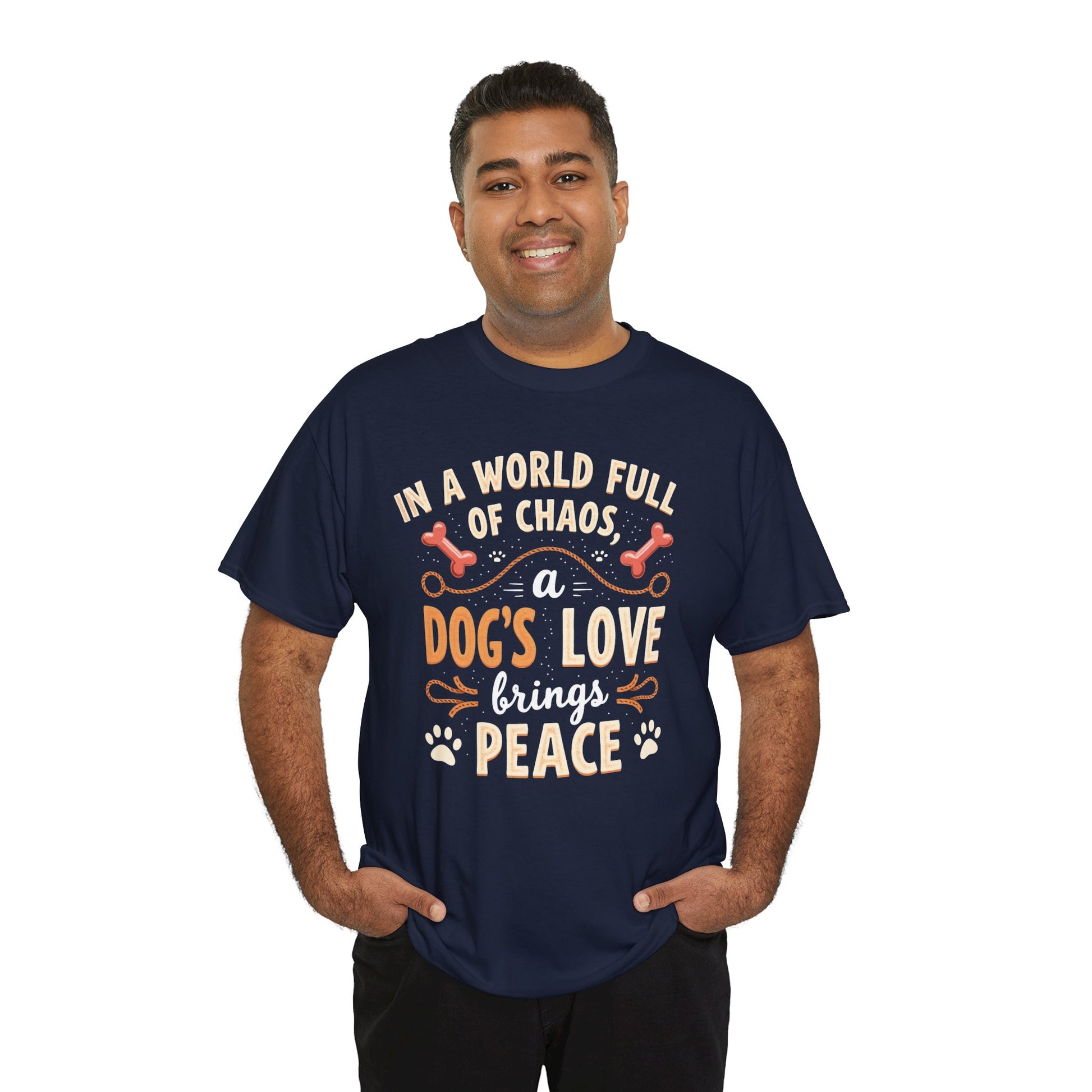 Unisex Tee - Dog's Love Brings Peace to the World