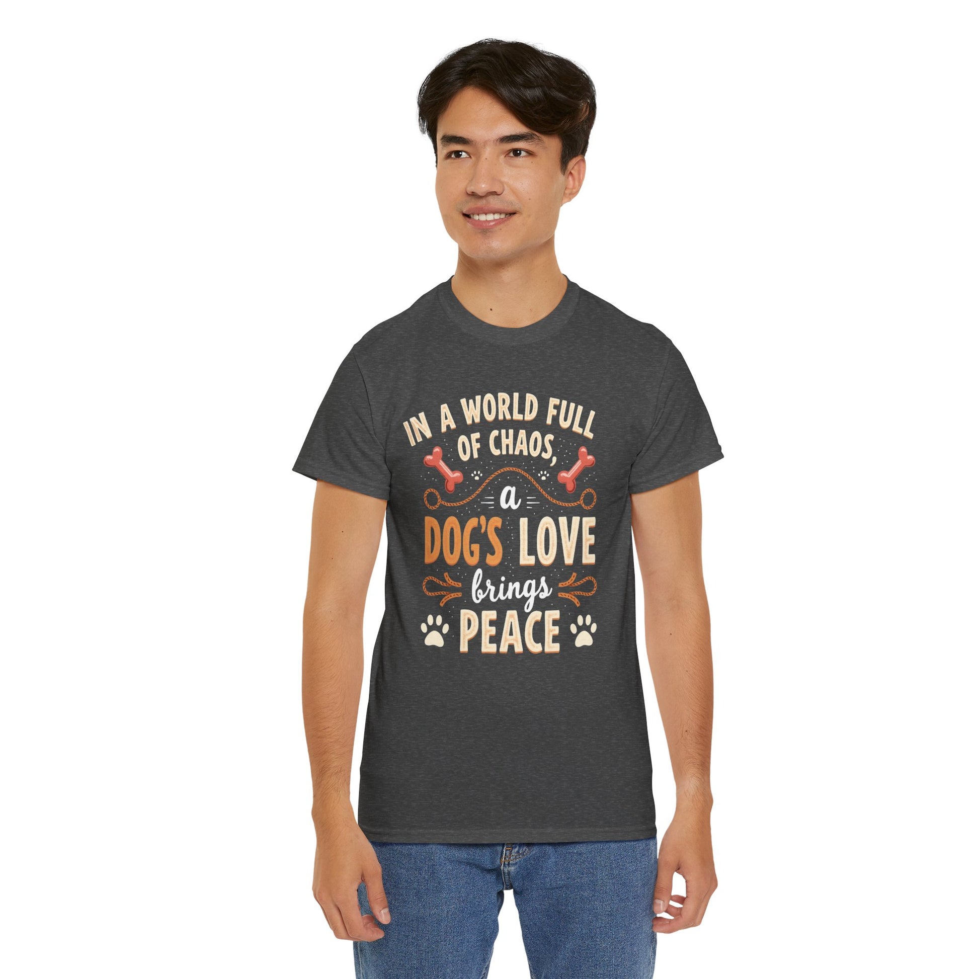 Unisex Tee - Dog's Love Brings Peace to the World
