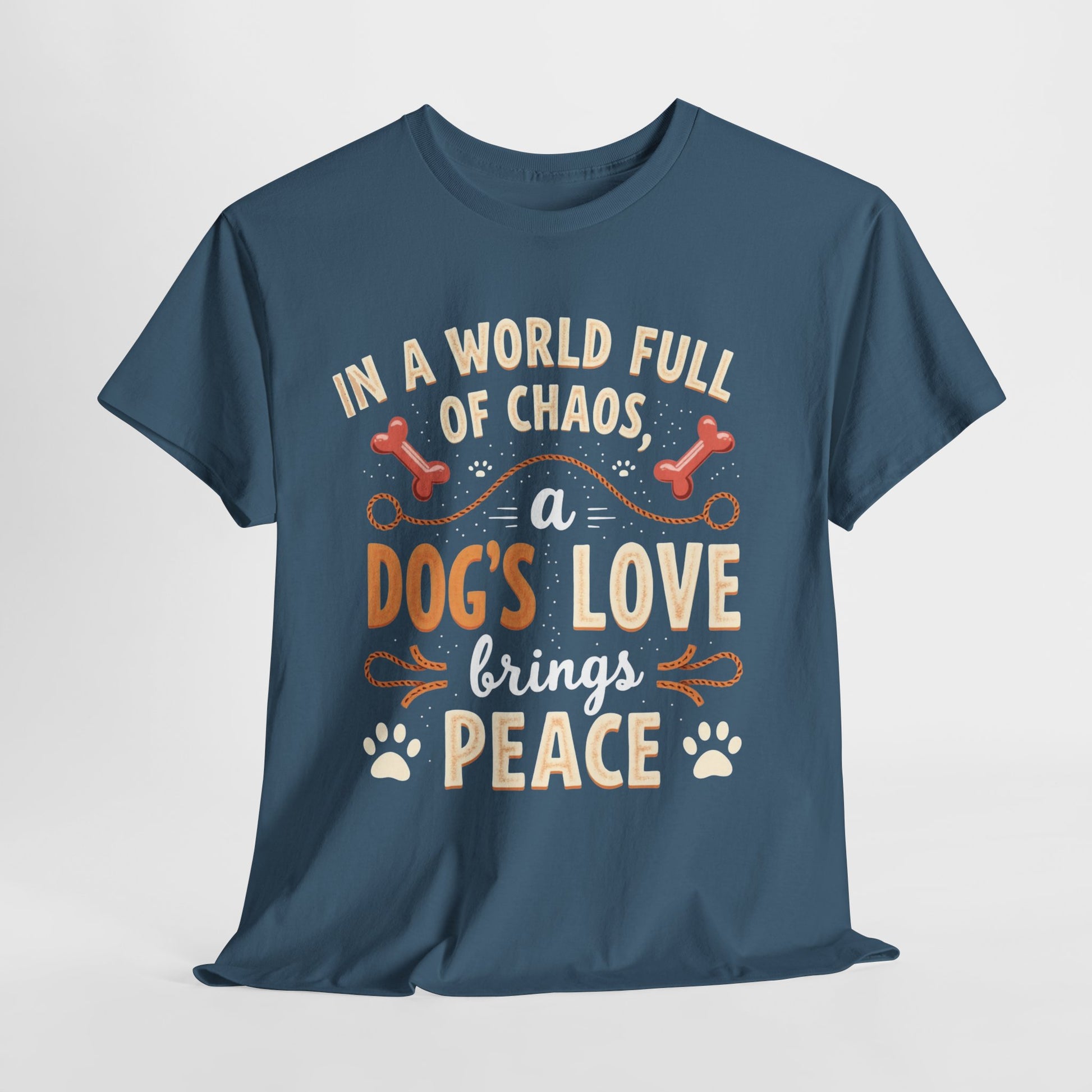 Unisex Tee - Dog's Love Brings Peace to the World