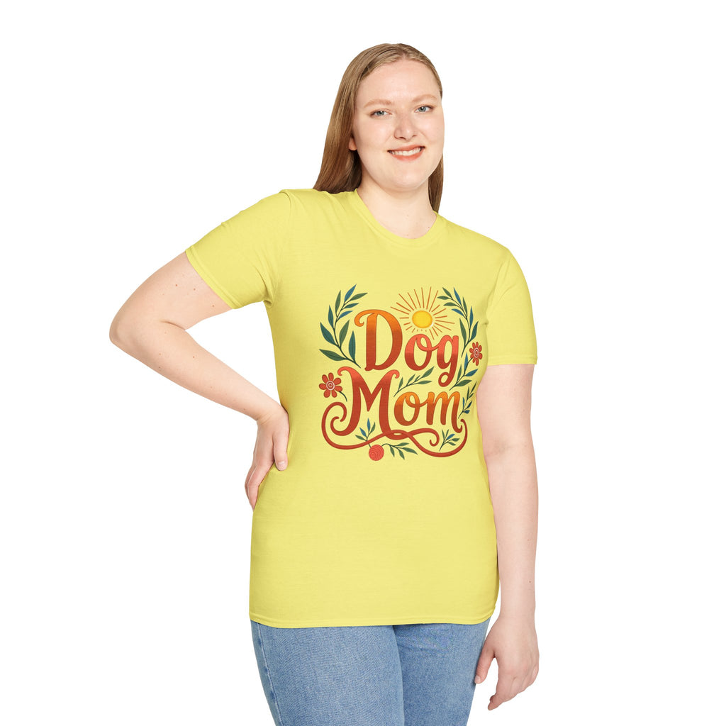 Dog Mom T-Shirt with Summer Vibe
