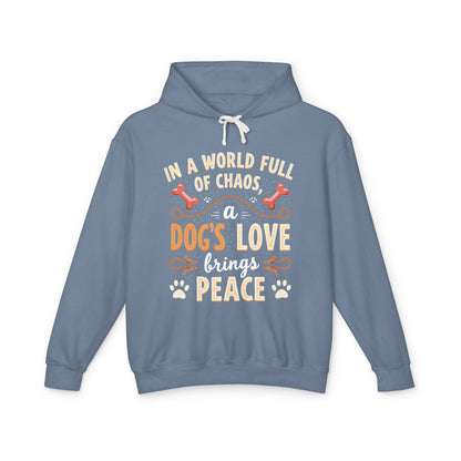 Dog's Love Lightweight Hoodie - Bring Peace to the World