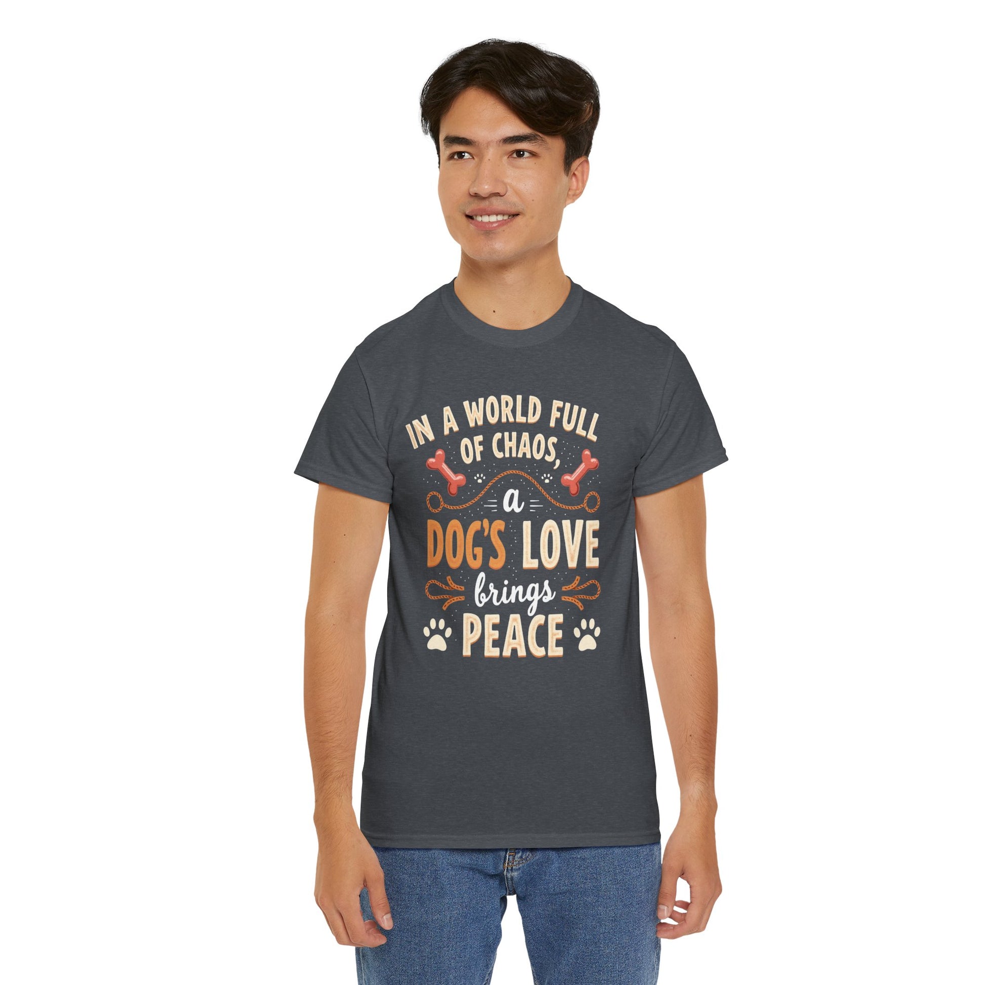 Unisex Tee - Dog's Love Brings Peace to the World