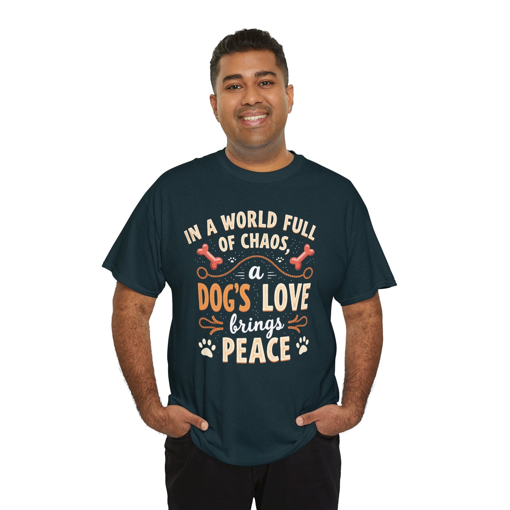 Unisex Tee - Dog's Love Brings Peace to the World