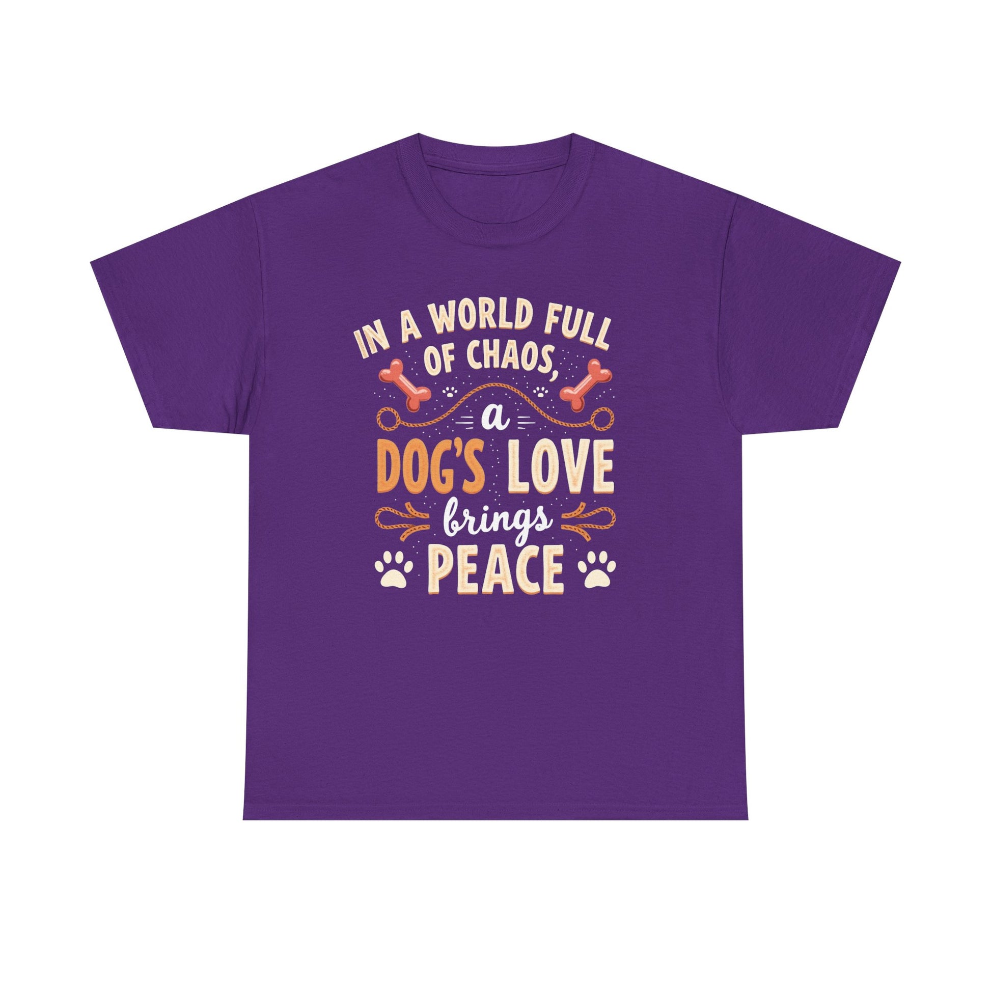 Unisex Tee - Dog's Love Brings Peace to the World