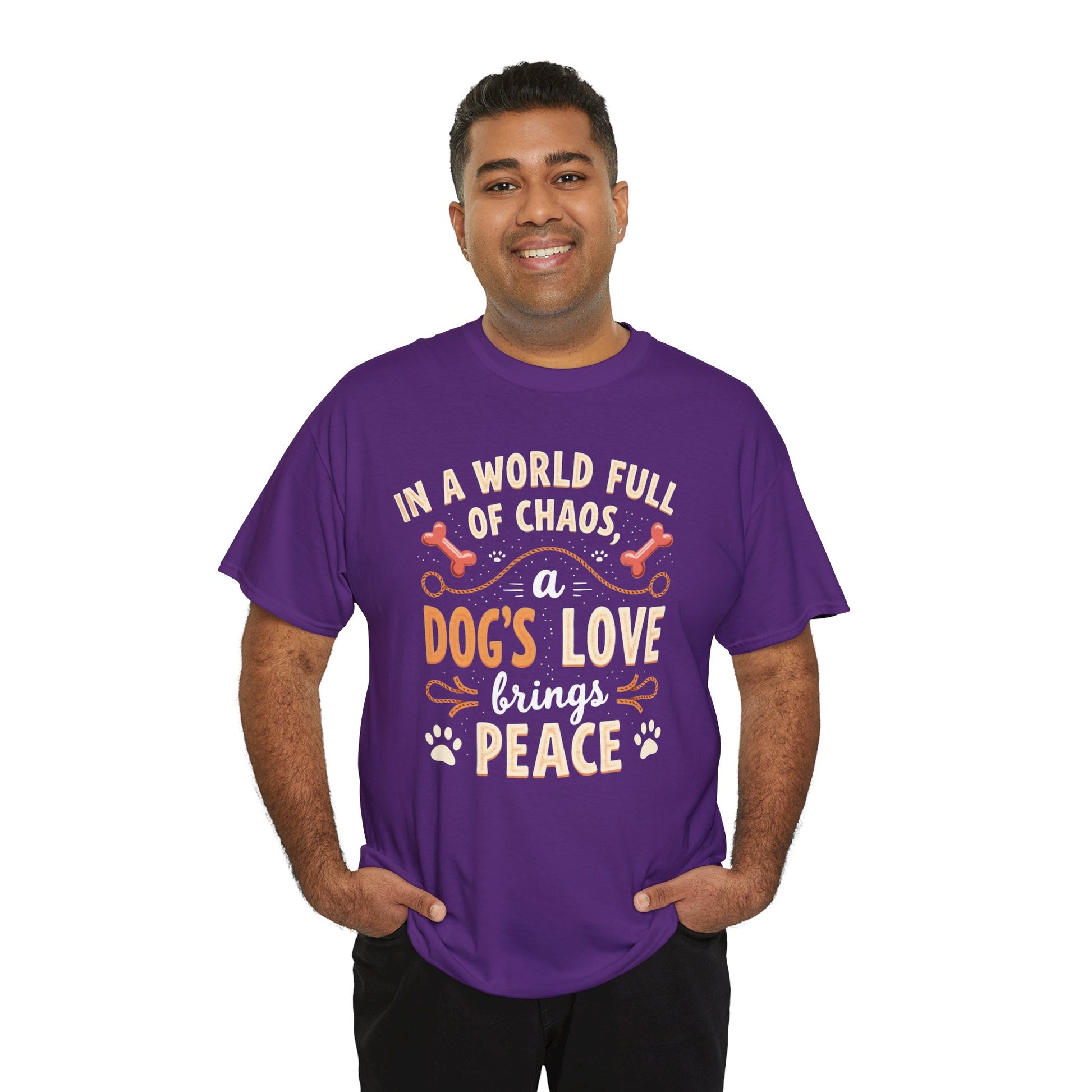 Unisex Tee - Dog's Love Brings Peace to the World