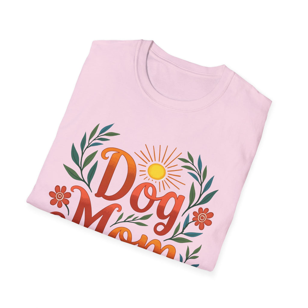 Dog Mom T-Shirt with Summer Vibe