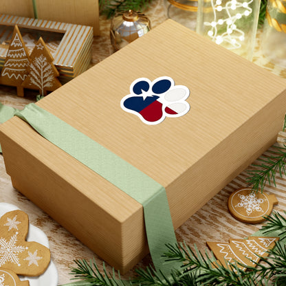 Paw Color Texas Flag Sticker
