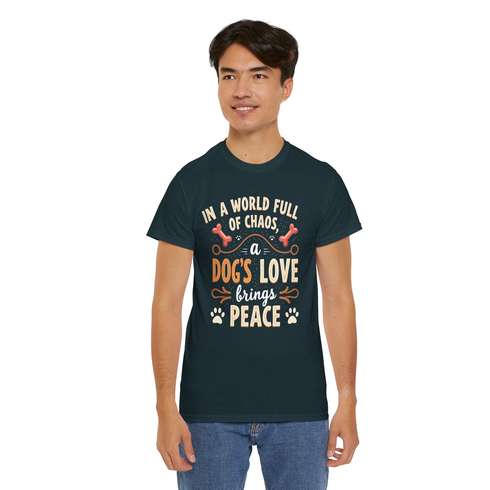 Unisex Tee - Dog's Love Brings Peace to the World